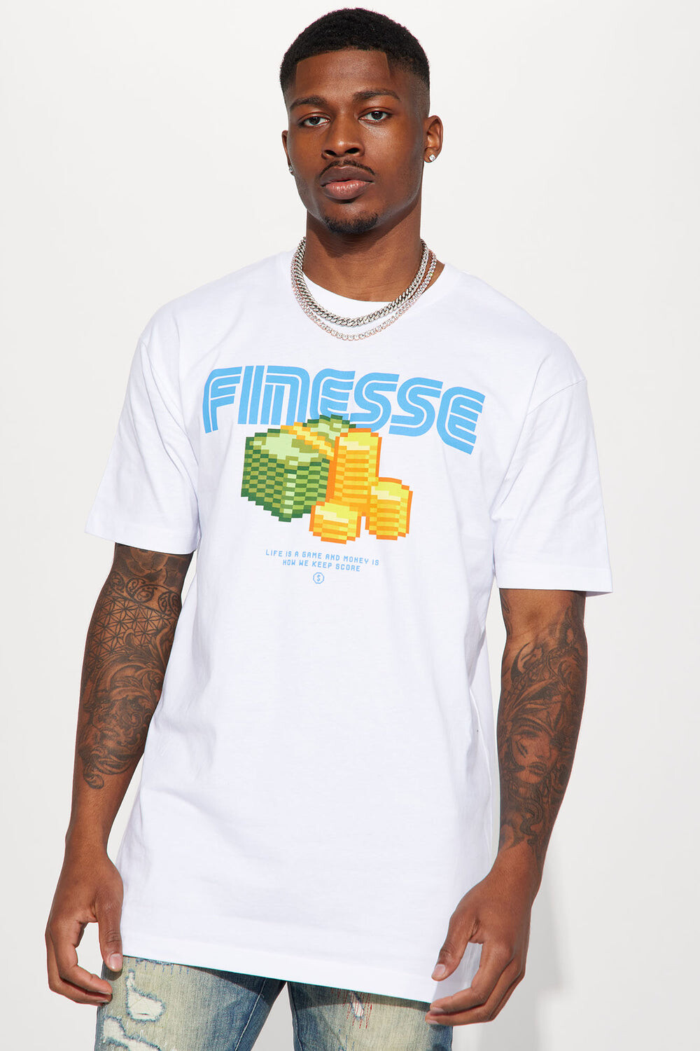 

Футболка Fashion Nova SPDN2084M, белый