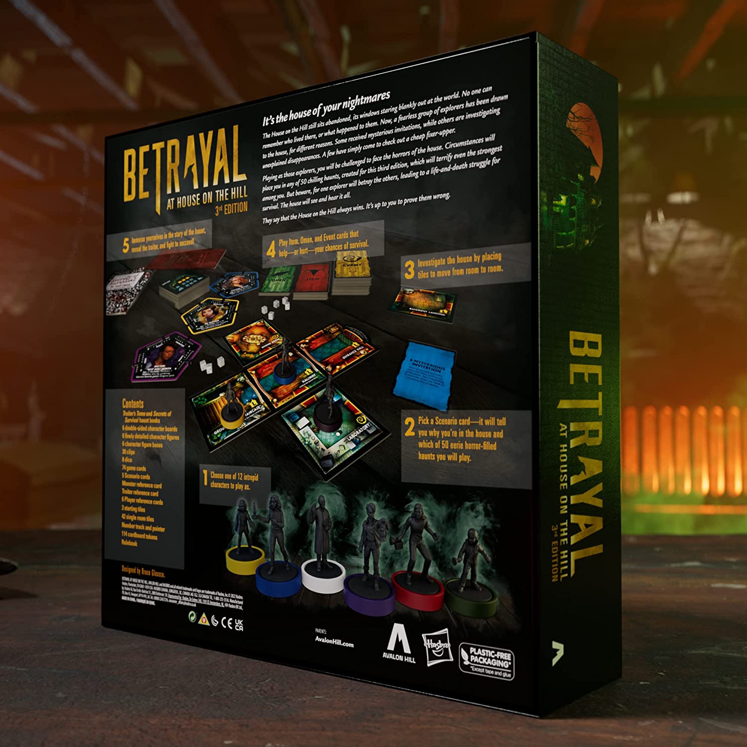 Настольная игра Hasbro Gaming Betrayal: At The House On The Hill 3rd  Edition – купить с доставкой из-за рубежа через платформу «CDEK.Shopping»