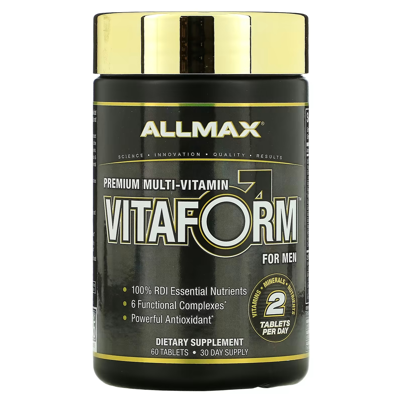 Мультивитамин Премиального Качества для Мужчин ALLMAX Vitaform, 60 таблеток nature s way клюква смесь премиального качества 60 таблеток