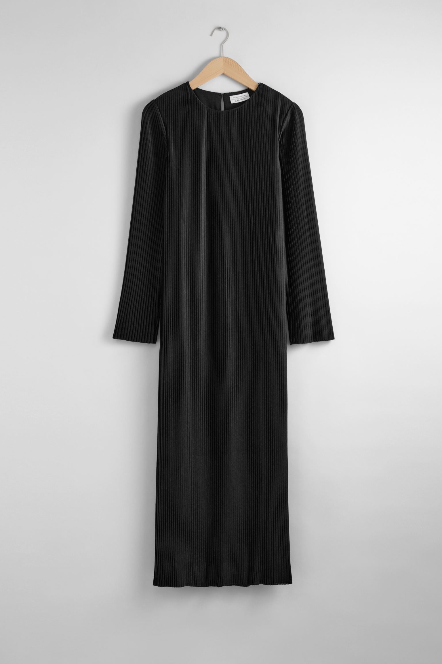 Платье & Other Stories Pleated Midi, черный африканские женские платья летнее однотонное платье миди 2022 повседневная накидка с рукавами и оборками на подоле богемное платье женско