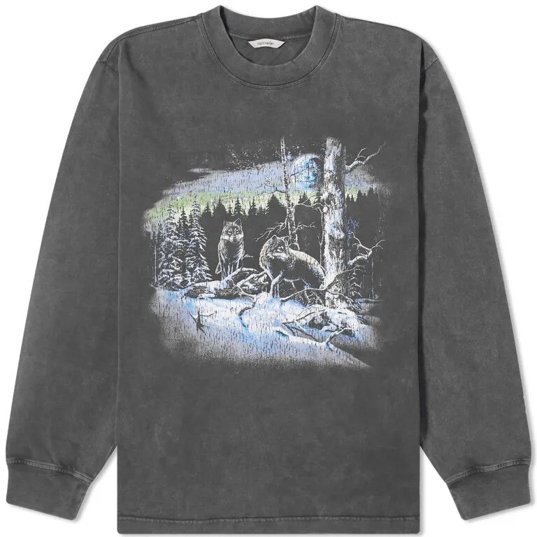 Свитшот Holzweiler Luring National Long Sleeve, темно-серый свитшот diesel t boxt long sleeve p1 темно серый