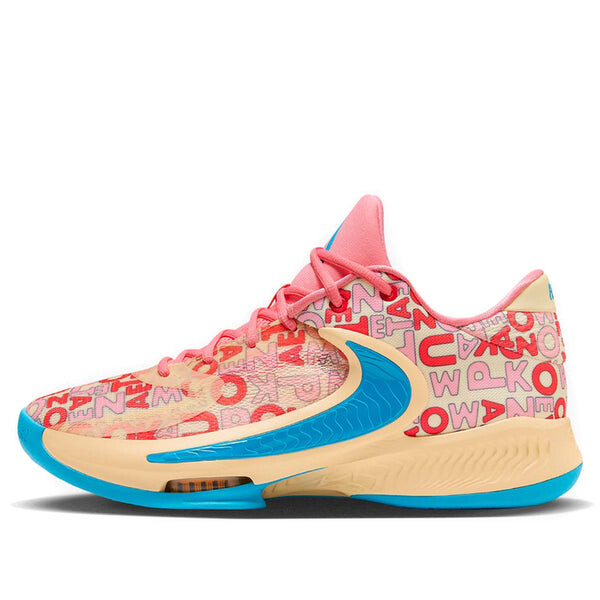 

Кроссовки Nike Zoom Freak 4 EP 'Letter Bro Coral' FB9504-200, коралловый, Красный