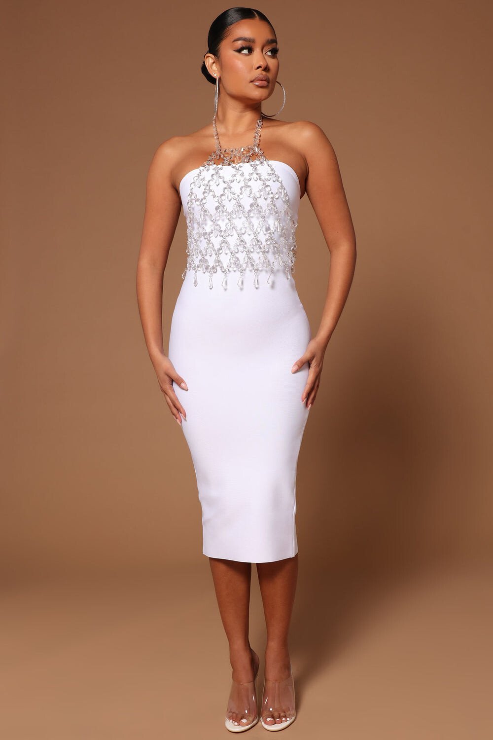 

Платье Fashion Nova GWC043, белый