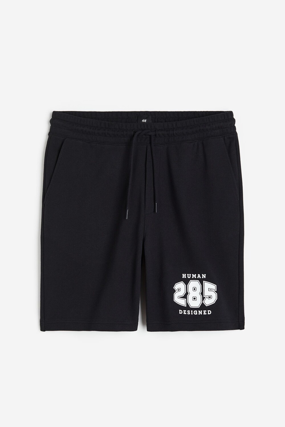 

Спортивные шорты с принтом H&M Relaxed Fit, черный