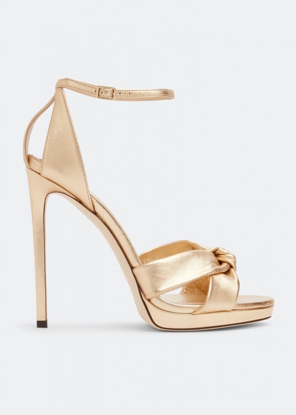 

Сандалии JIMMY CHOO Rosie 120 sandals, золотой