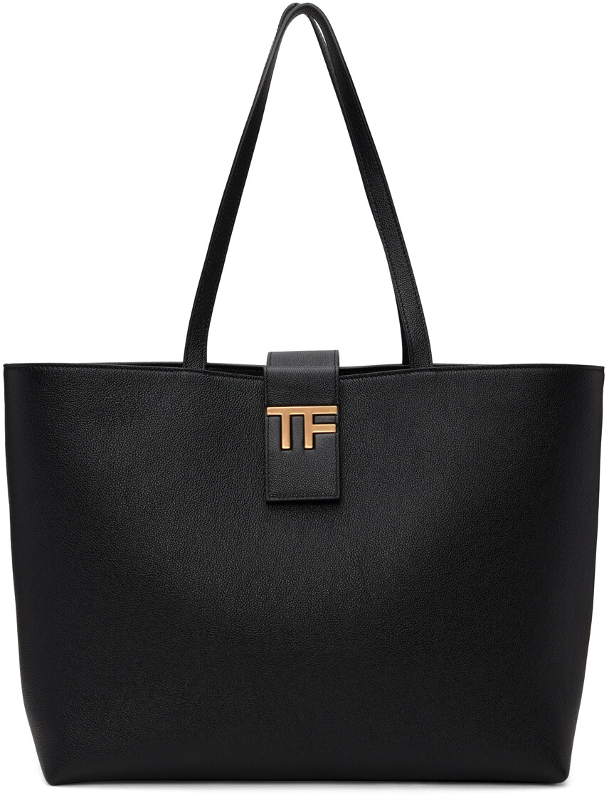 

Черная маленькая объемная сумка-тоут TF E/W TOM FORD