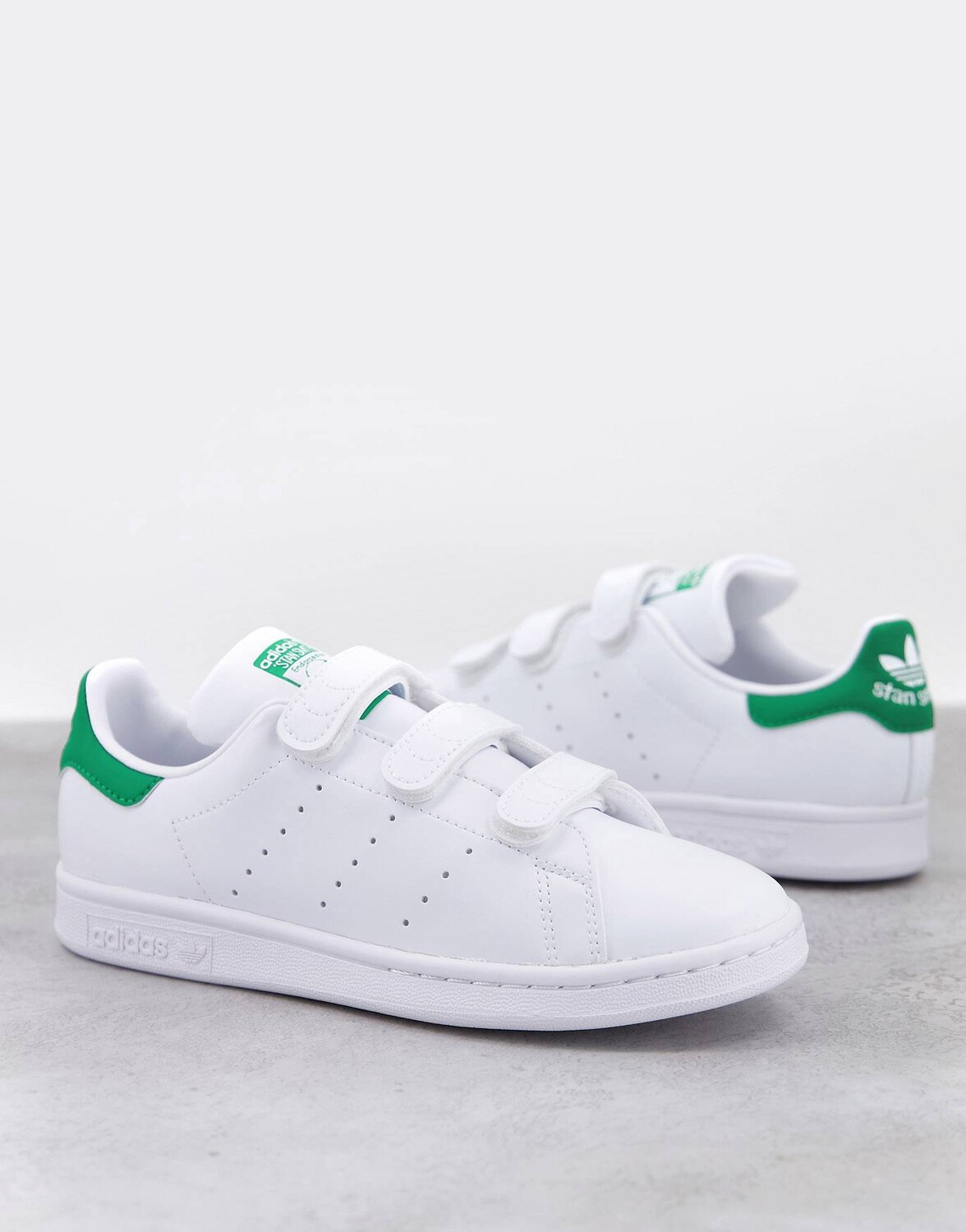 

Бело-зеленые кроссовки adidas Originals Strap Stan Smith - WHITE, Зеленый