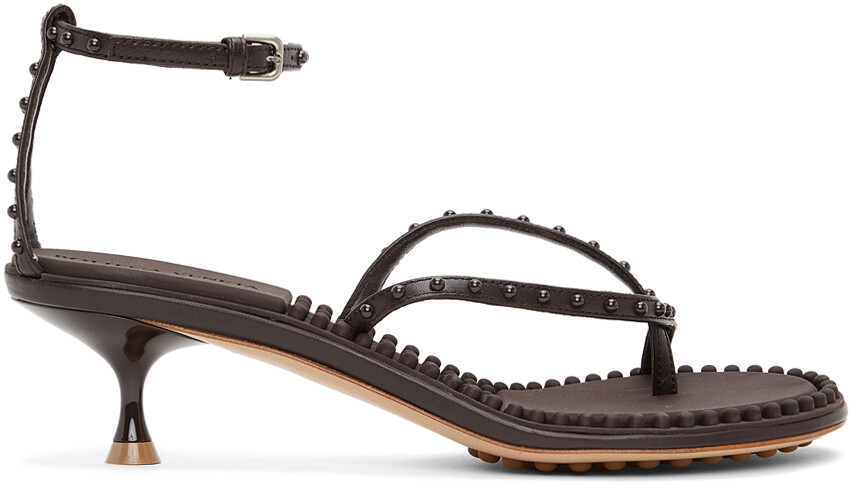 

Коричневые низкие сандалии Lagoon Bubble Bottega Veneta