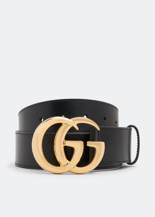 Ремень GUCCI GG Marmont belt, черный