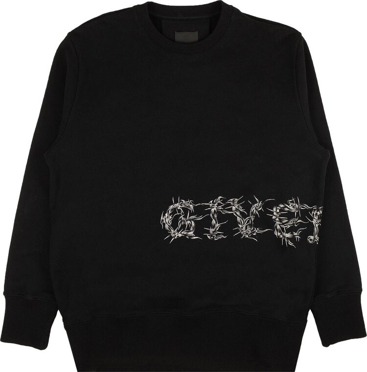 

Толстовка Givenchy C&S Back Loop Heavy Felpa Classic Fit Sweatshirt 'Black', черный