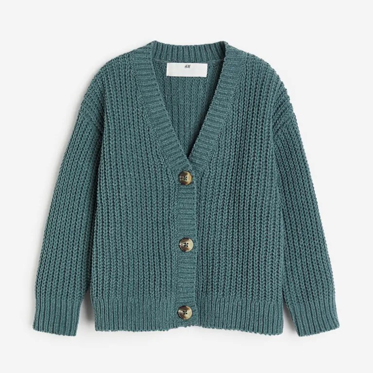 

Кардиган H&M Oversized, темно-зеленый