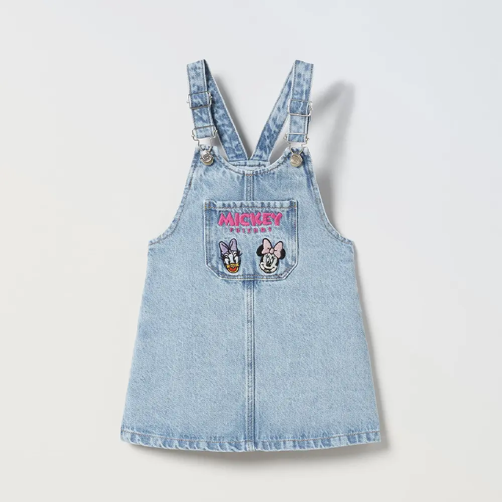 

Сарафан Zara Minnie Mouse Disney Denim Pinafore, синий