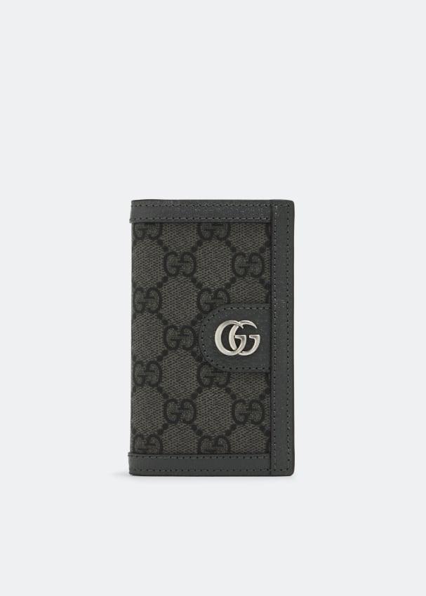 Картхолдер GUCCI Ophidia card case, серый картхолдер gucci ophidia card case серый