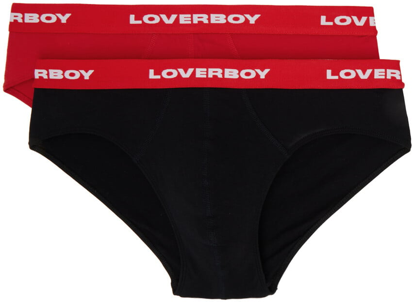 

Набор из двух черных и красных трусов Charles Jeffrey Loverboy