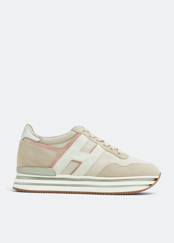 

Кроссовки HOGAN Midi H222 sneakers, бежевый