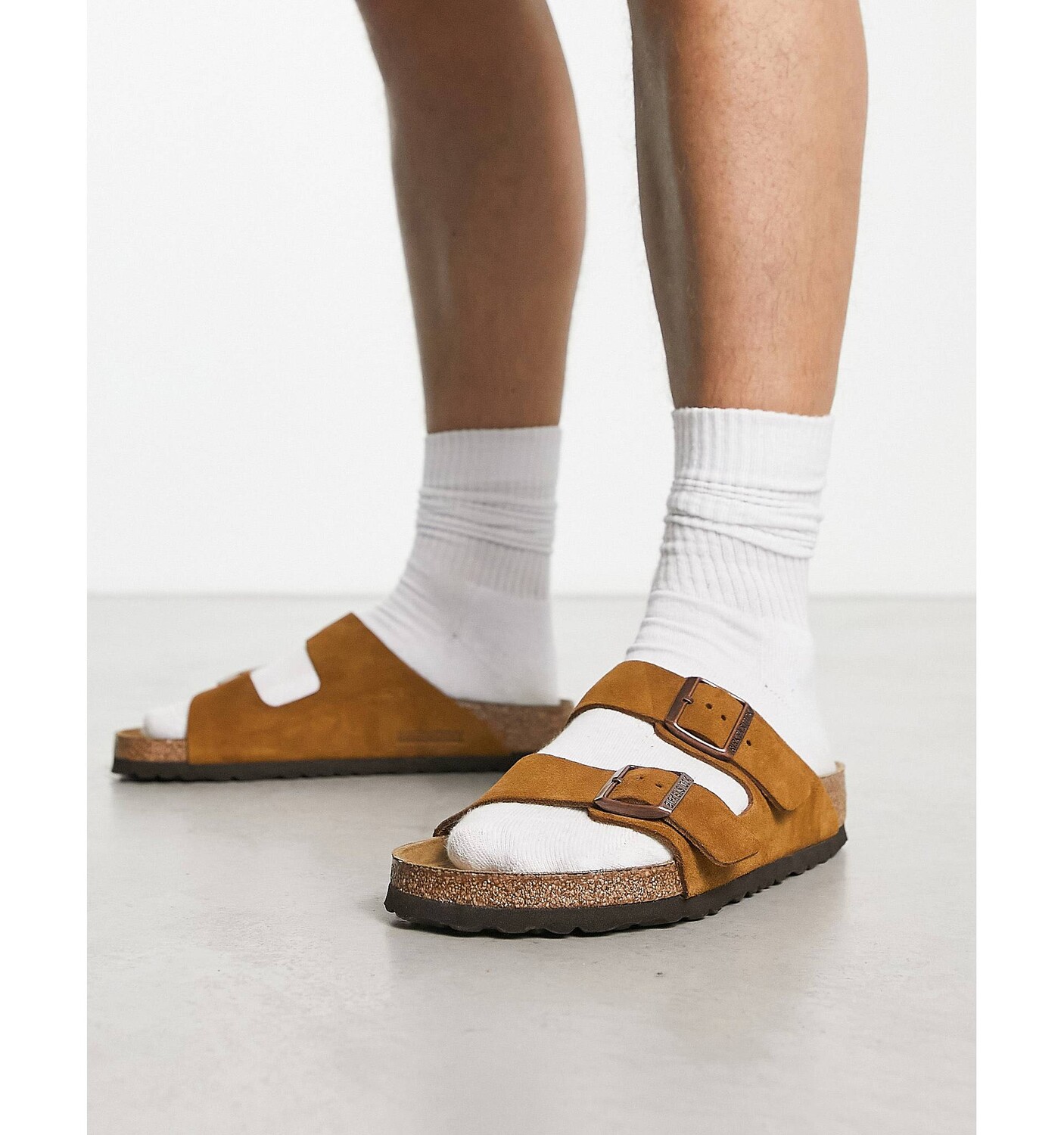 

Сандалии Birkenstock Arizona из норковой замши