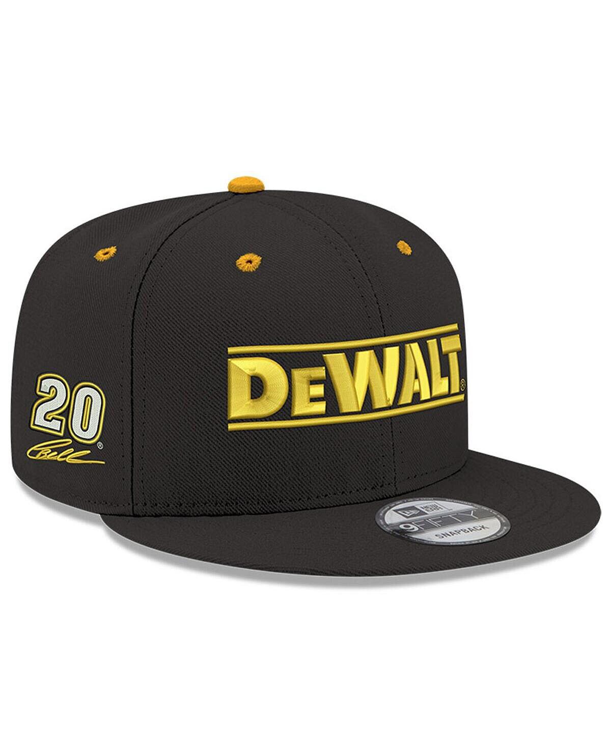 

Мужская черная регулируемая кепка Christopher Bell 9FIFTY DeWalt Snapback New Era