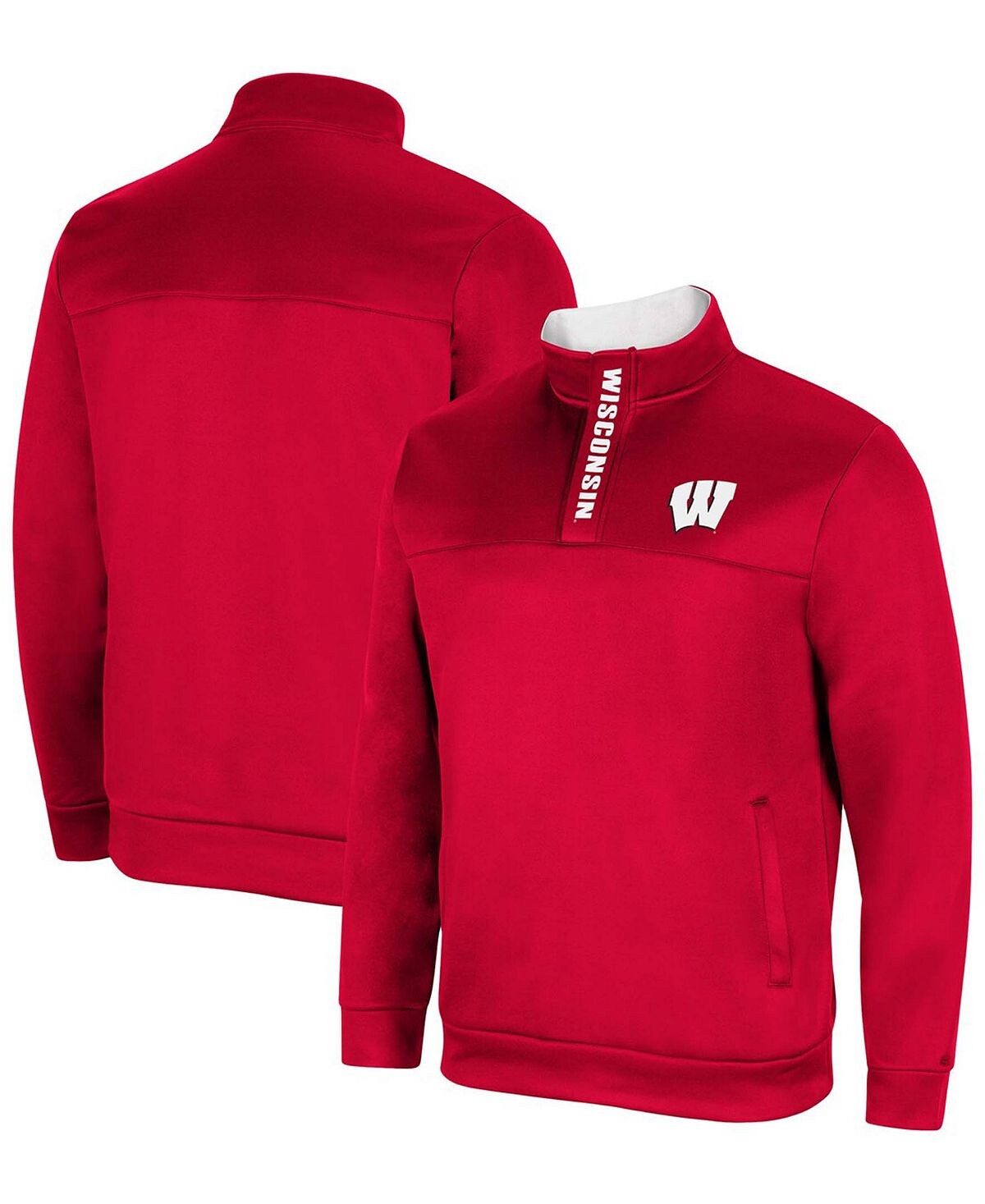 

Мужская красная куртка wisconsin badgers no tomorrow с молнией на четверть Colosseum, красный