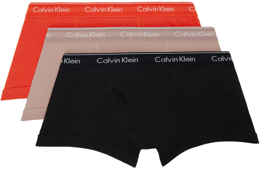 

Набор из трех разноцветных тканых боксеров Calvin Klein Underwear