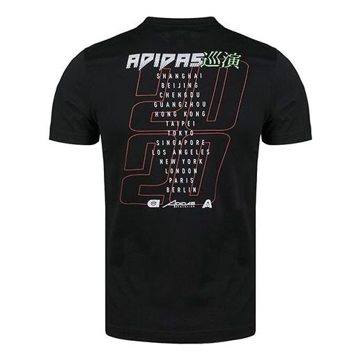 

Футболка Adidas M Gfx T Illu 2 Athleisure Casual Sports Printing Round Neck Short Sleeve Black, Черный