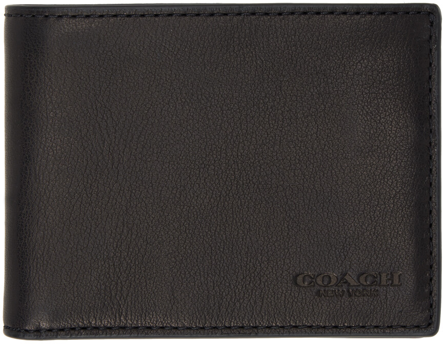 

Черный тонкий кошелек Billfold Coach 1941