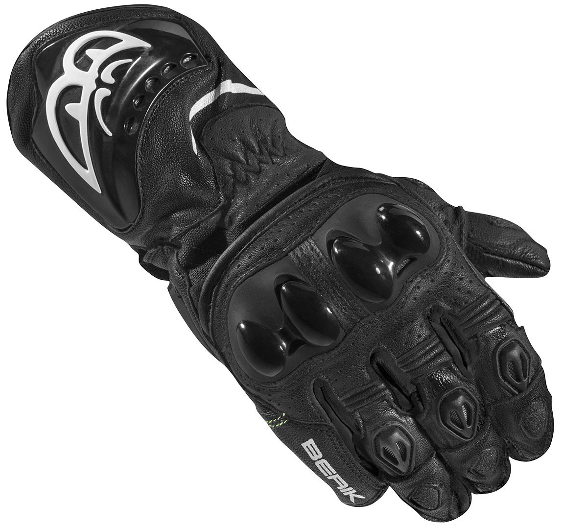 Мотоциклетные перчатки Berik Spa Evo с длинными манжетами, черный мотоциклетные перчатки spa evo berik черный