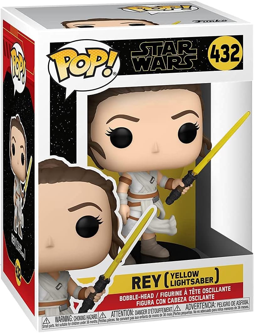 Фигурка Funko Pop! Star Wars: The Rise Of Skywalker - Rey With Yellow Lightsaber фигурка bearbrick c 3po the rise of skywalker ver 1000% золотой