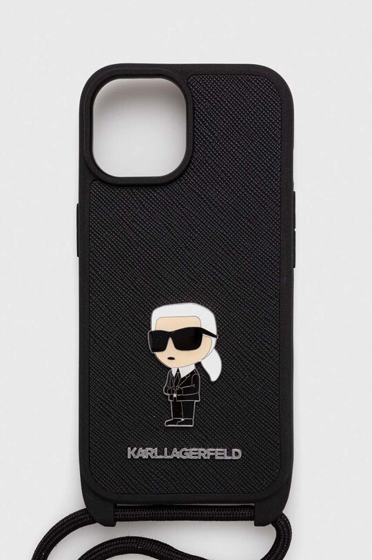 

Чехол для телефона iPhone 15 6.1 Karl Lagerfeld, черный