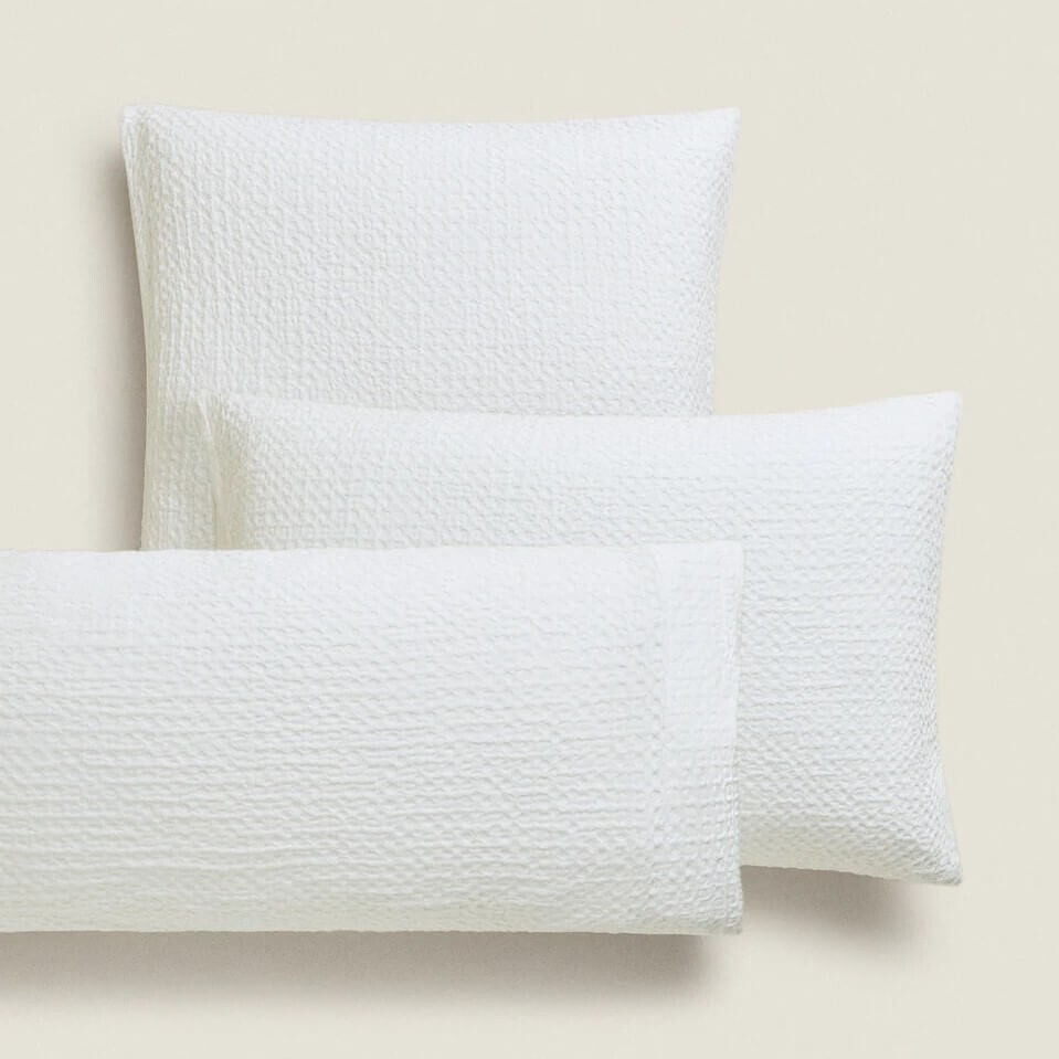 

Наволочка Zara Home Waffle-Knit, белый