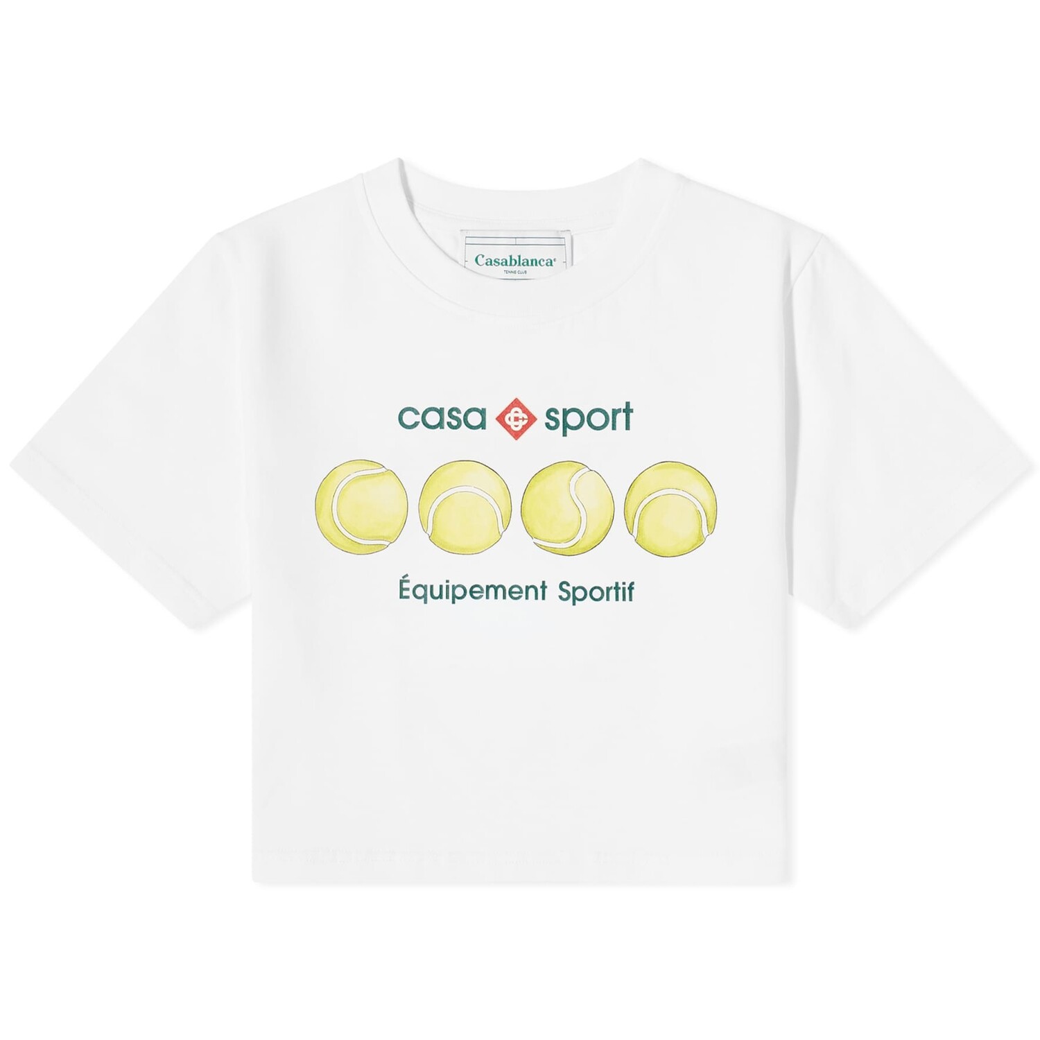 

Футболка Casablanca Casa Sport Tennis Balls Baby, белый