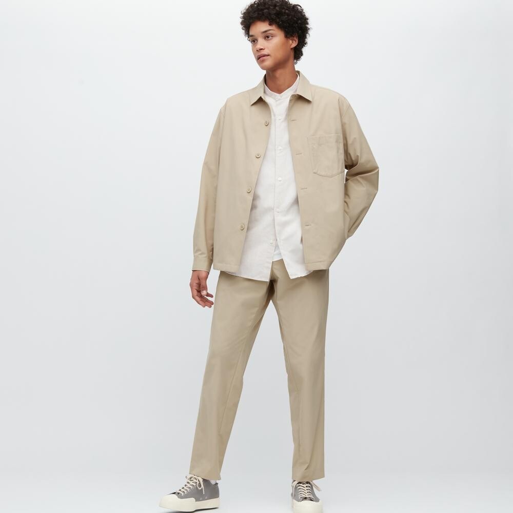

Эластичные брюки Uniqlo, бежевый