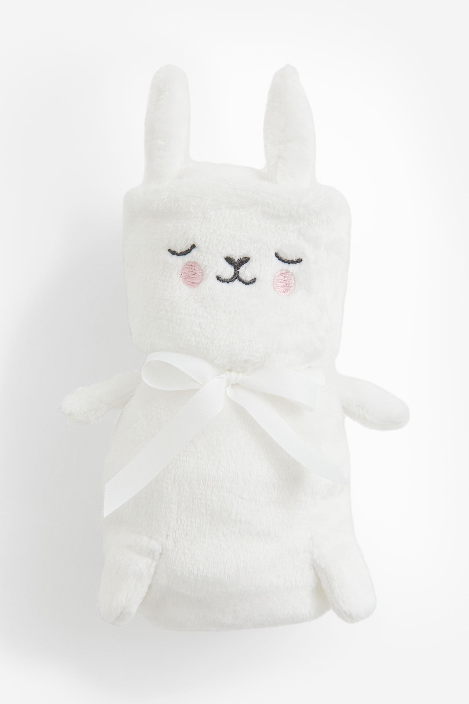 Плед H&M Home Appliquéd Baby Rabbit, белый плед с вышивкой инициалы красный