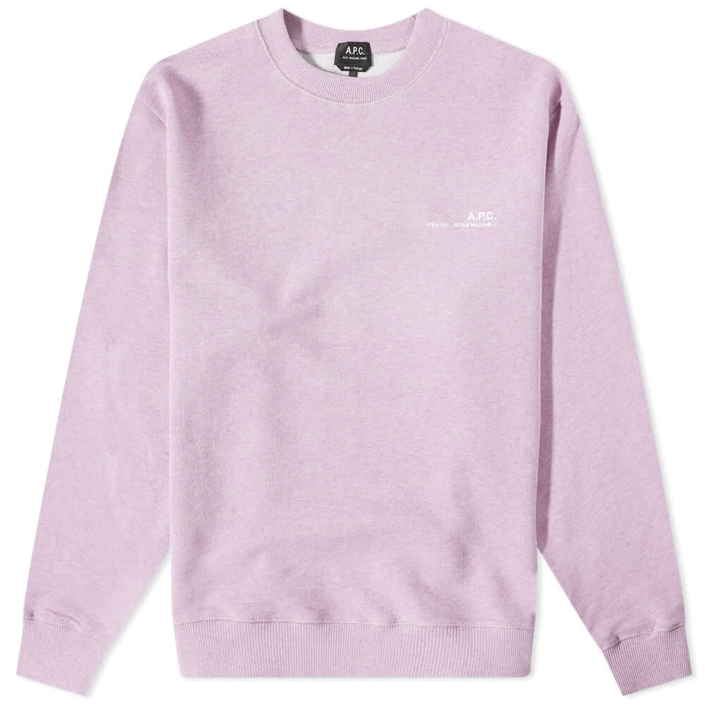 

Толстовка A.P.C Item Logo Crew Sweat, Серый