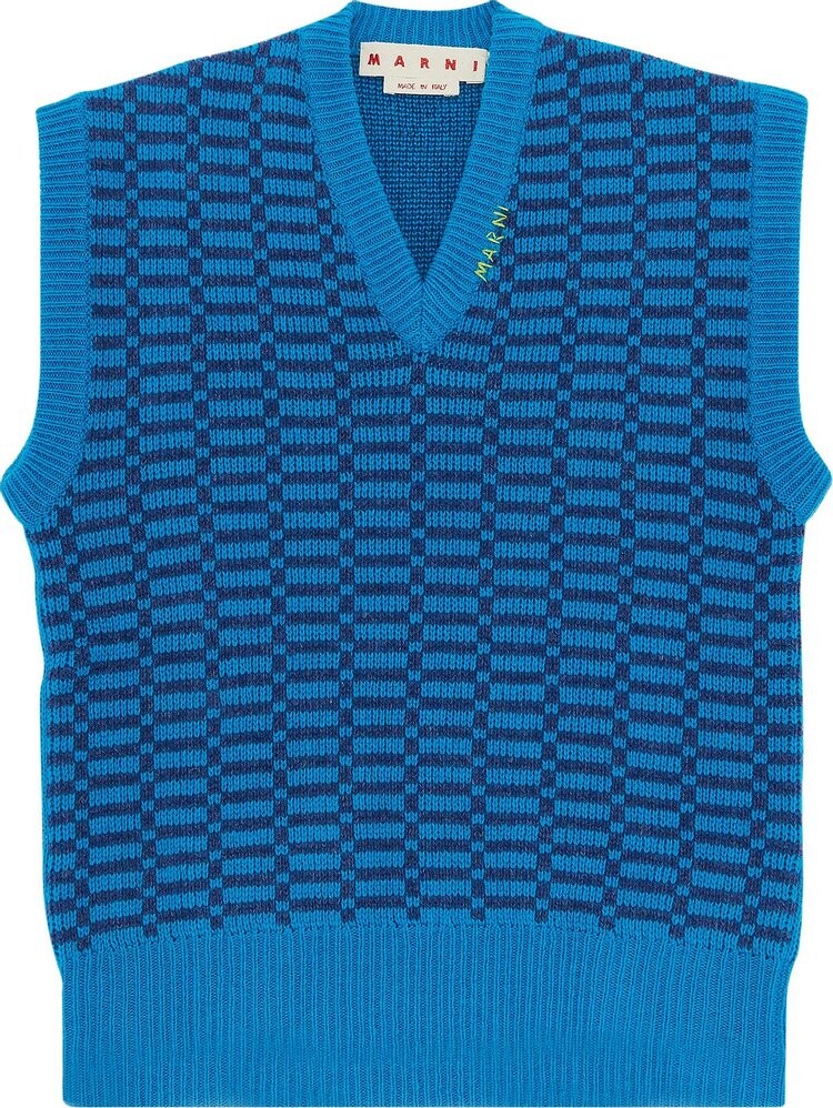 

Свитер Marni V Neck Sweater 'Vivid Blue', синий