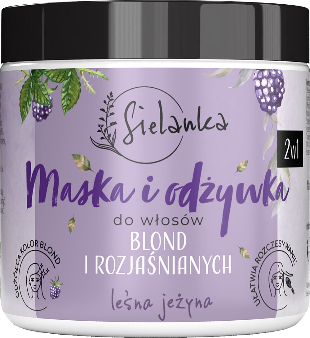 

Sielanka Маска и кондиционер 2 в 1 для светлых и обесцвеченных волос Лесная ежевика 250мл