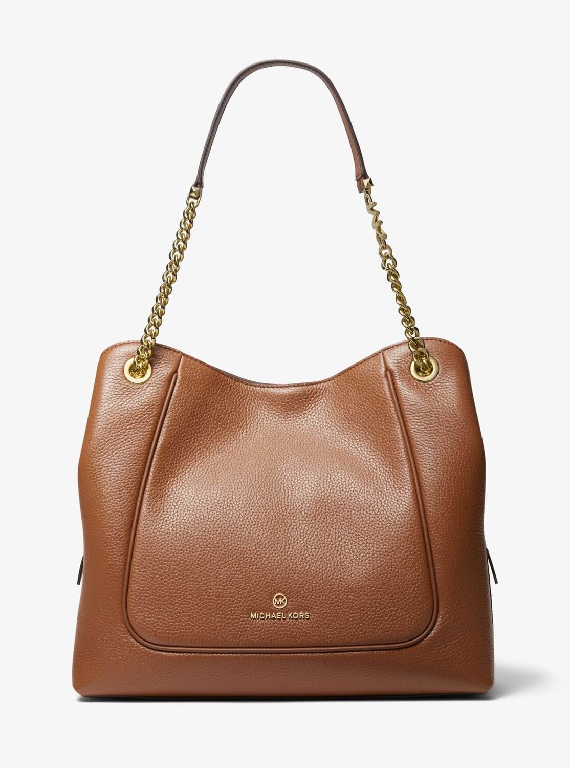 

Сумка Michael Michael Kors Piper Large Pebbled Leather Shoulder, коричневый
