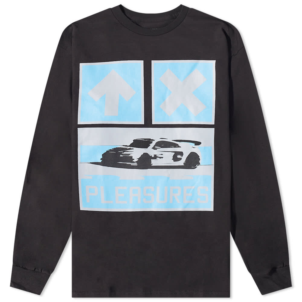 

Футболка Pleasures Long Sleeve Drive Tee, Серый