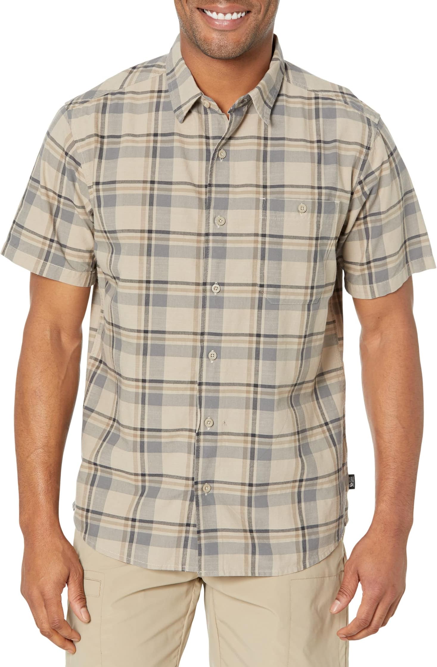 Рубашка с коротким рукавом Big Cottonwood Mountain Hardwear, цвет Badlands Hammock Plaid
