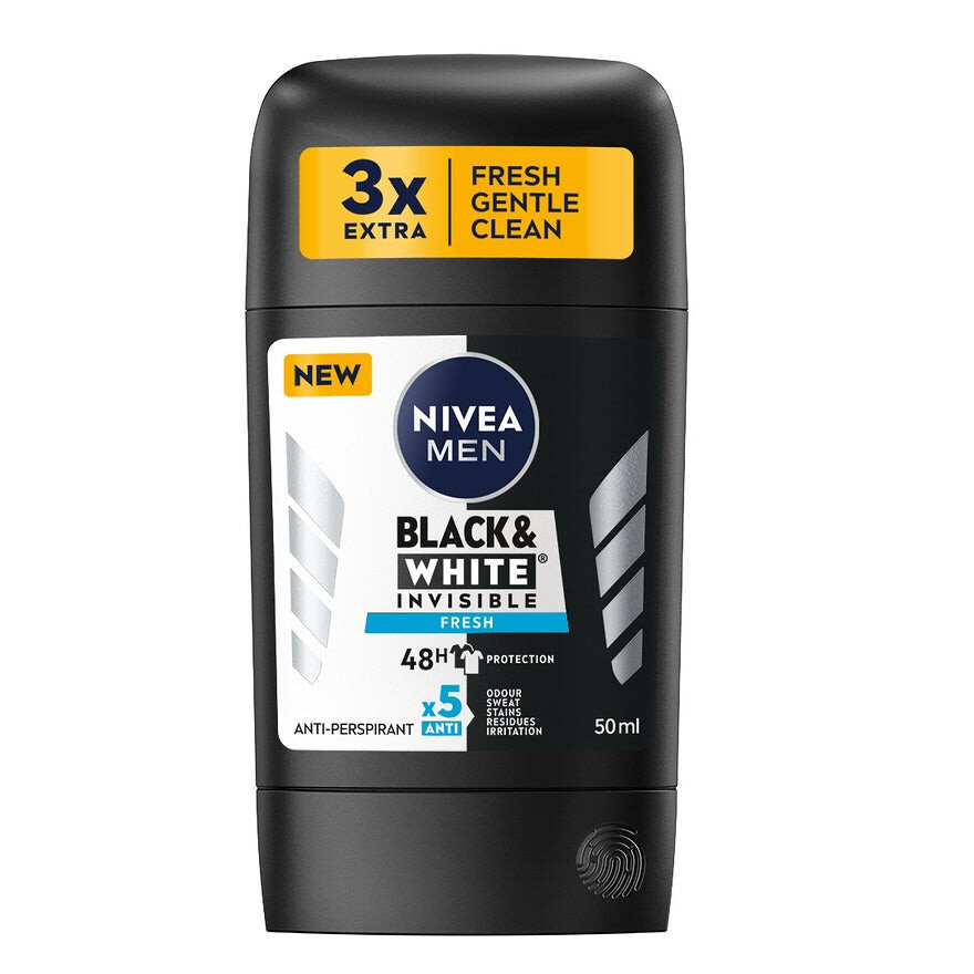 

Nivea Стик-антиперспирант Men Black&White Invisible Fresh 50мл