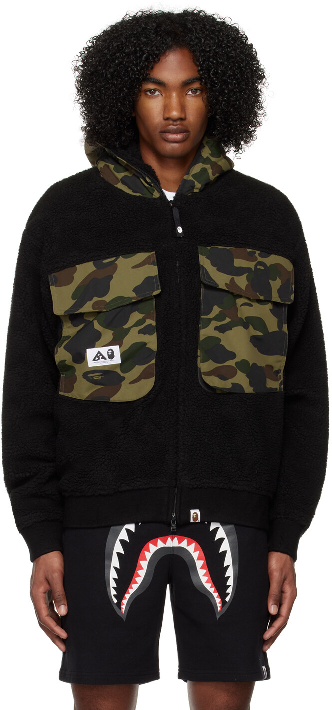

Черная куртка с большими карманами BAPE, Черный