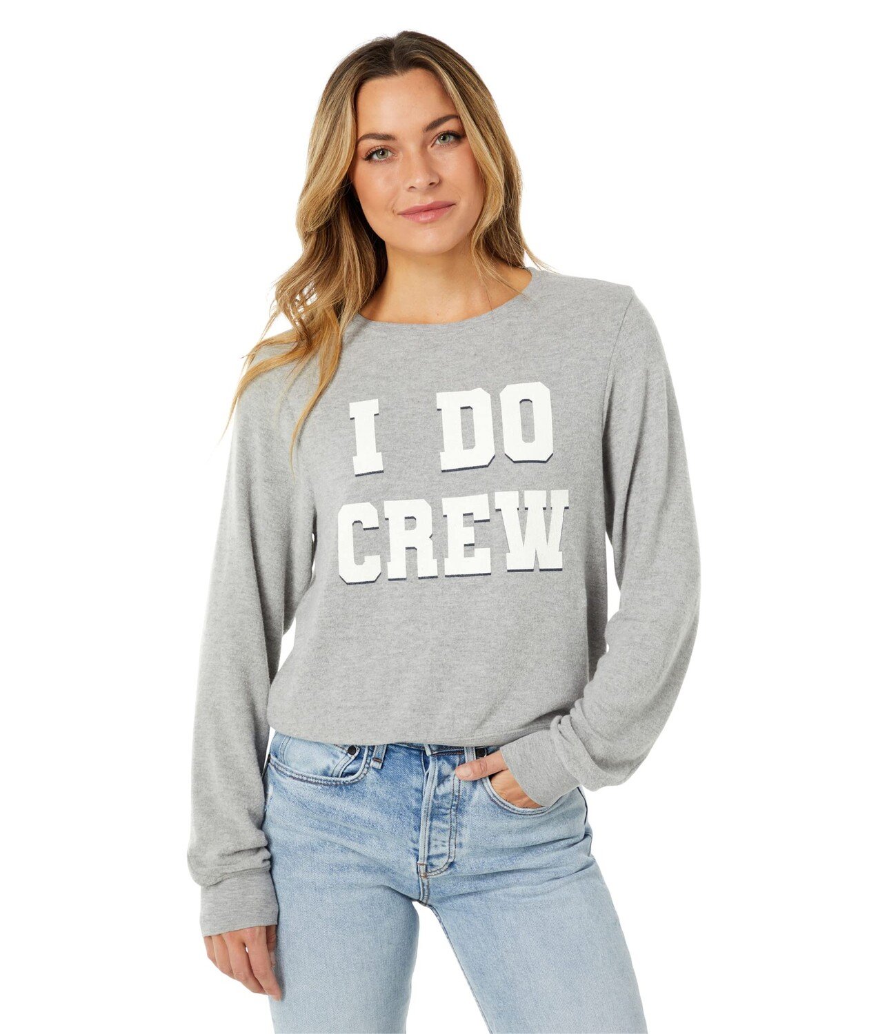 

Худи Wildfox, I Do Crew Brushed Hacci Jersey Sweatshirt, Серый, Худи Wildfox, I Do Crew Brushed Hacci Jersey Sweatshirt