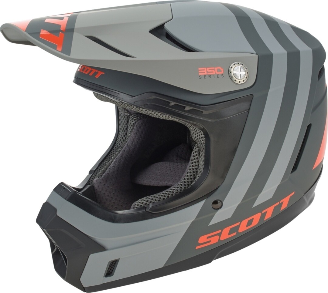 

Шлем Scott 350 Evo Plus Dash Motocross Helmet с логотипом, черный/оранжевый