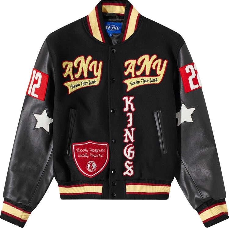 

Куртка Awake NY Corazon Varsity Jacket 'Black', черный