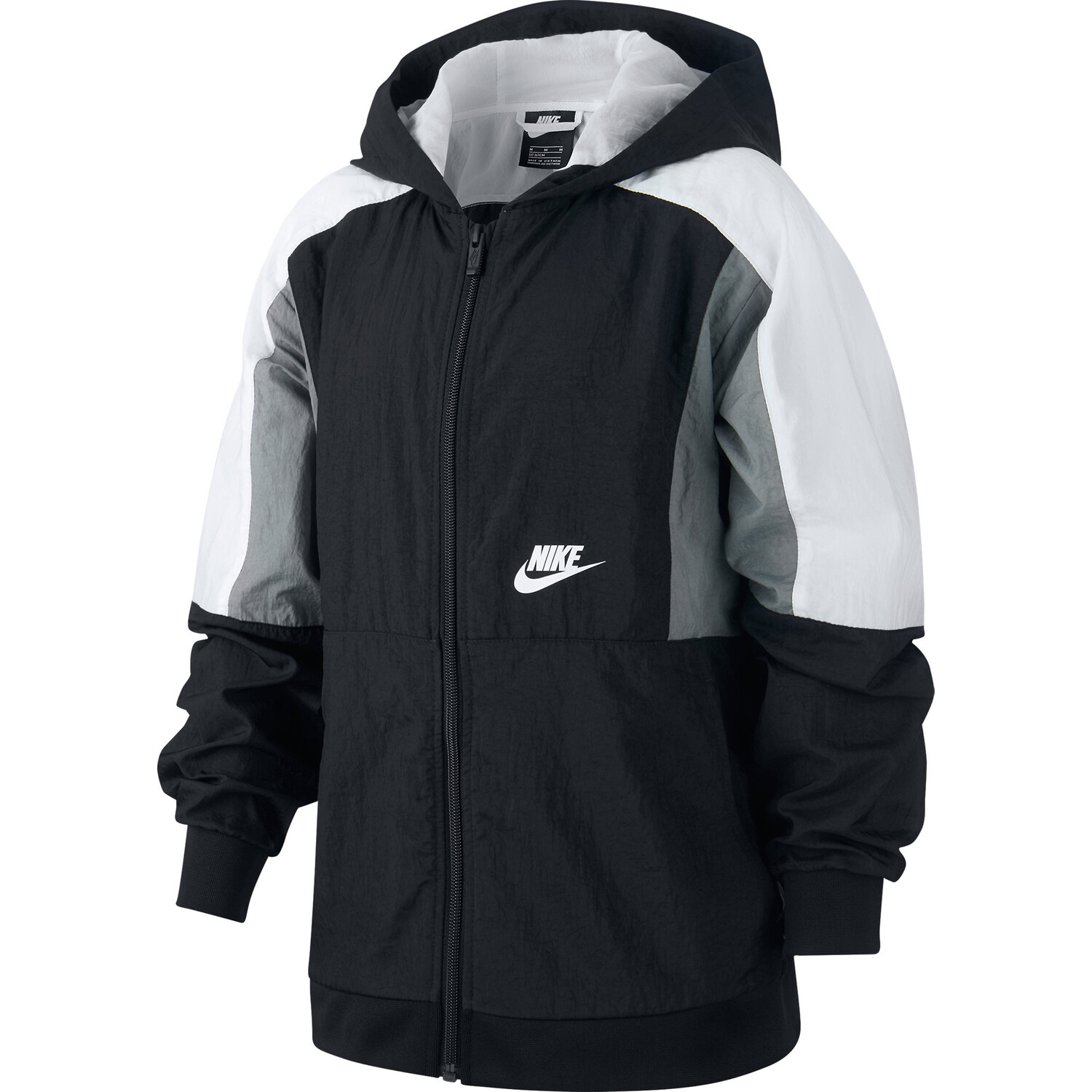 

Спортивная куртка Nike Woven Full Zip, черный/белый/серый
