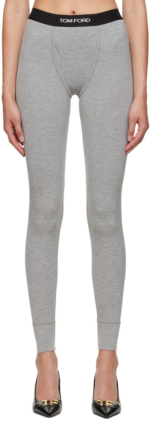 

Серые леггинсы Long Johns TOM FORD