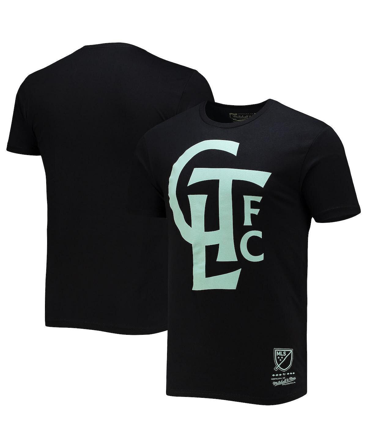 

Мужская черная футболка charlotte fc с монограммой Mitchell & Ness, черный
