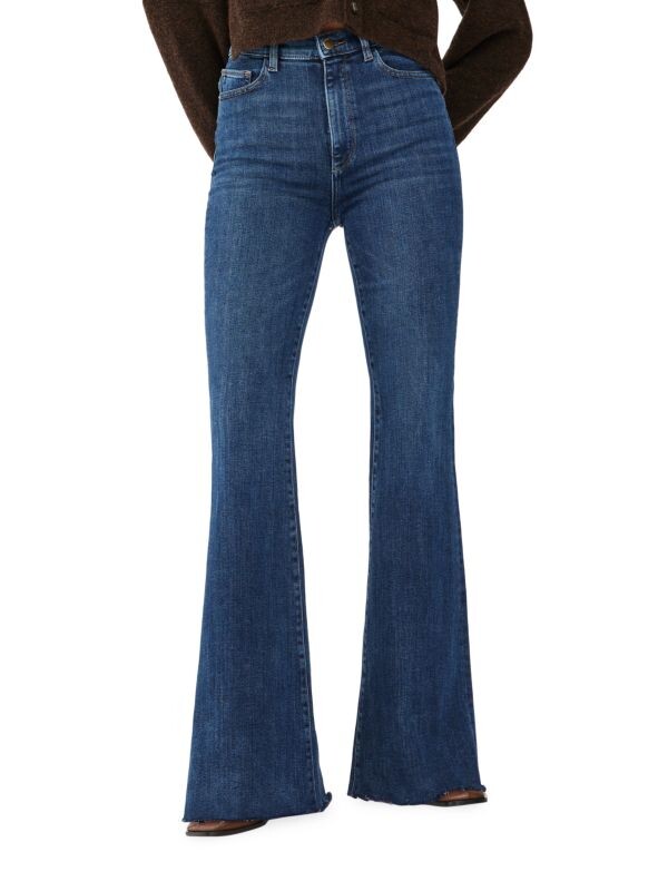

Расклешенные джинсы rachel со сверхвысокой посадкой DL1961 Premium Denim Blue