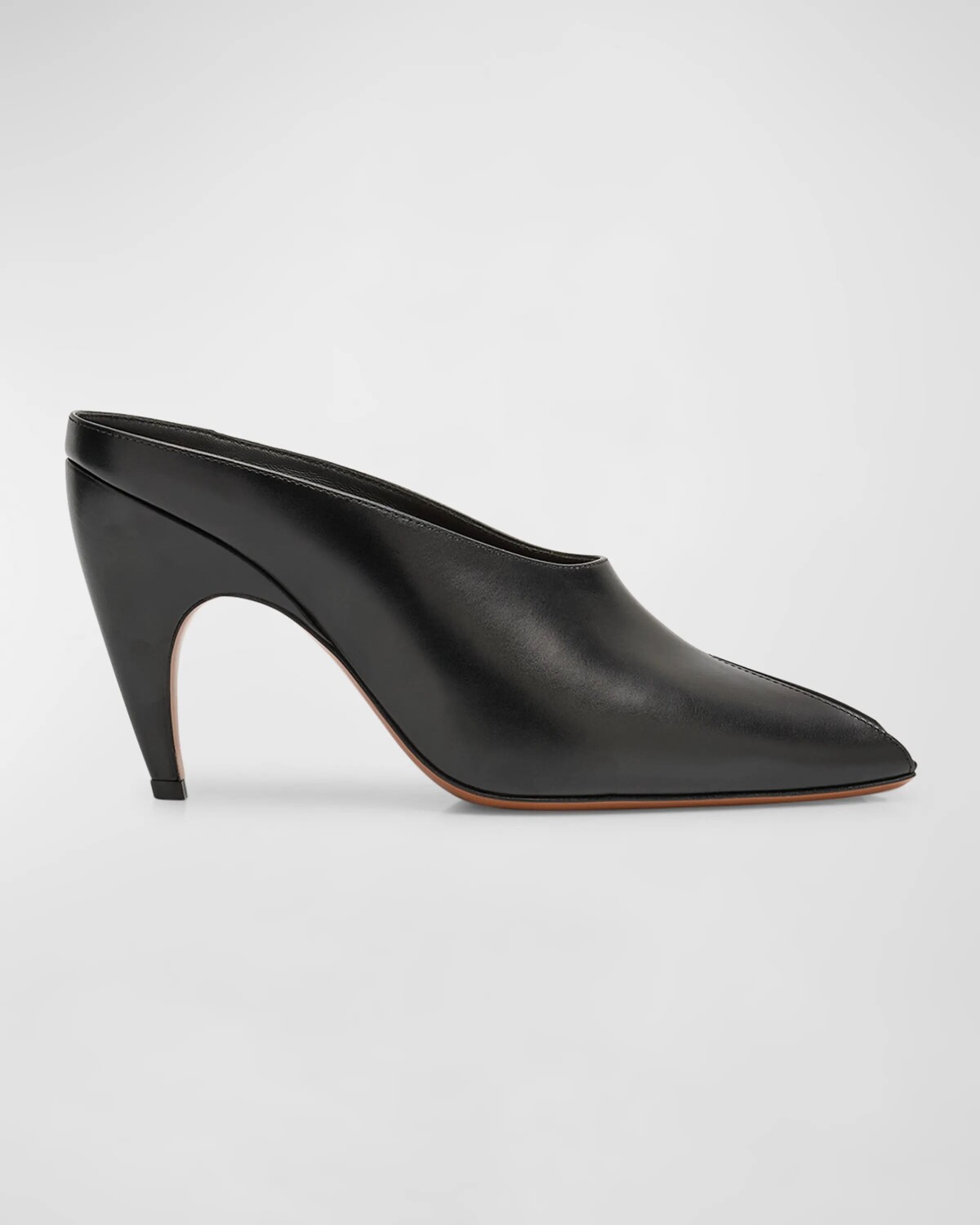 

Кожаные мюли с открытым носком ALAIA, цвет Noir