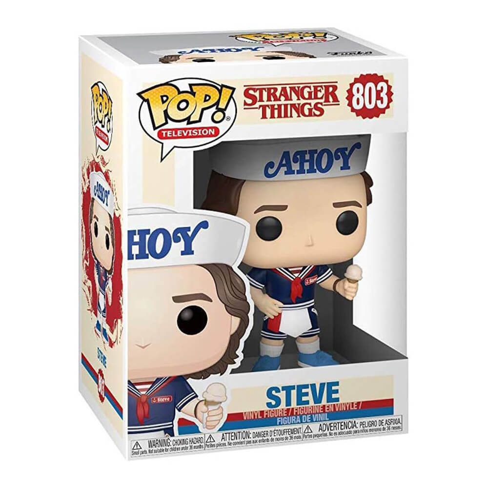 Фигурка Funko POP! Television: Stranger Things - Steve with Hat & Ice Cream - фото