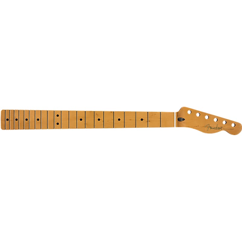 Гитарный гриф Fender Telecaster из жареного клена, 9,5, клен, C-образная форма TELENECK-MPL-NRWC